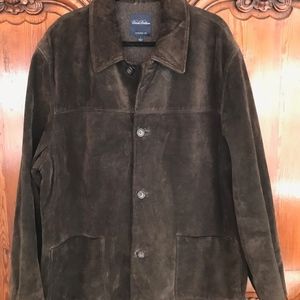 Brooks Brothers Brown Suede Leather Field jacket